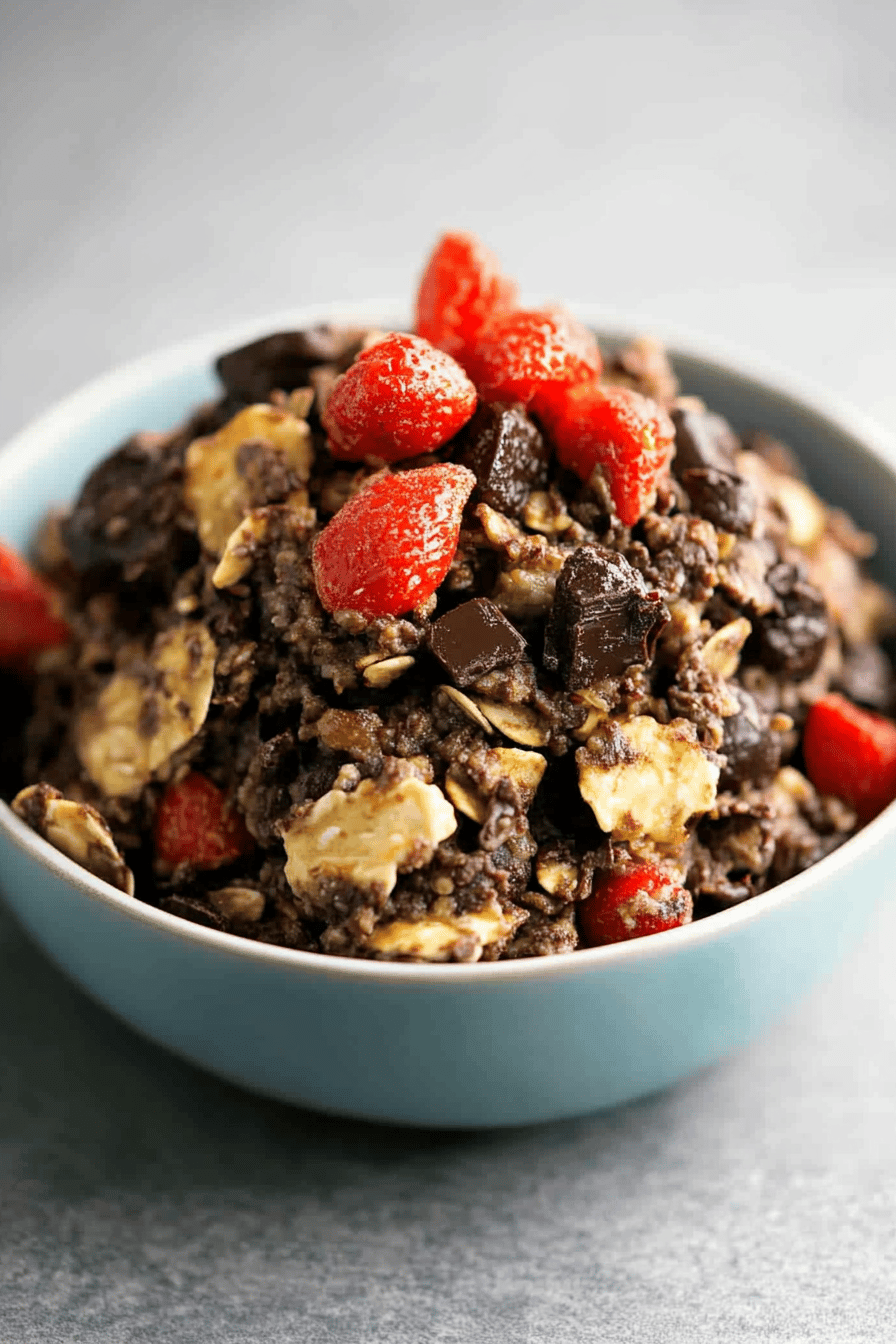 Gachas Avena Chocolate Al Horno